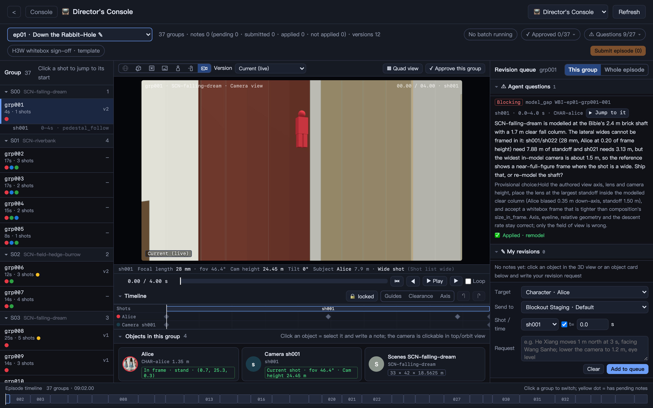 VideoAgents Director’s Console